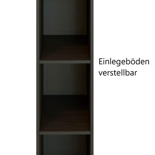 HELD MÖBEL Regal Bologna in Grau mit verstellbaren Regalböden, B/H/T: 30 x 200 x 60 cm - Bild 2