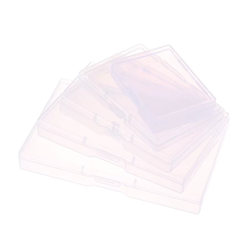 Transparente Kunststoff-Aufbewahrungsbox mit Deckel als staubdichter Organizer für Schmuck und Kleinteile - Bild 3