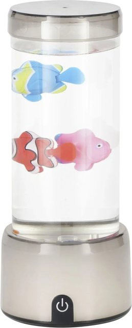 Eglo LED Lavaleuchte Aqua Silber Transparent Tischleuchte mit Touch-Funktion und RGB-Effekt Ø 9 cm - Bild 1