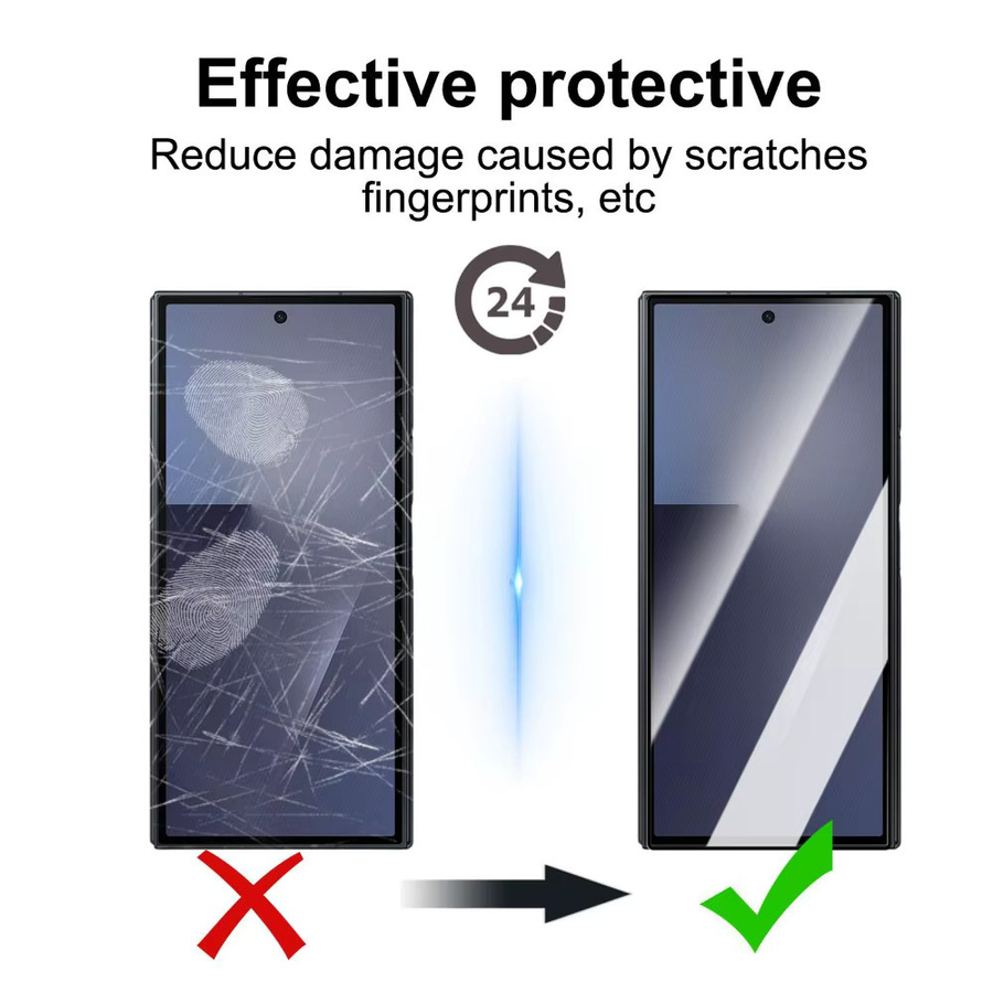 Samsung Galaxy TriFold 5, 6 und 7 Bildschirmschutz-Set aus klarem gehärtetem Glas in Transparent - Bild 2