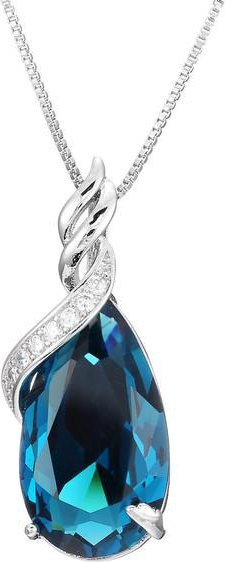 POMOiii Halskette 925 Silber, Topas, Zirkonia, 45 cm, Damen - Bild 1