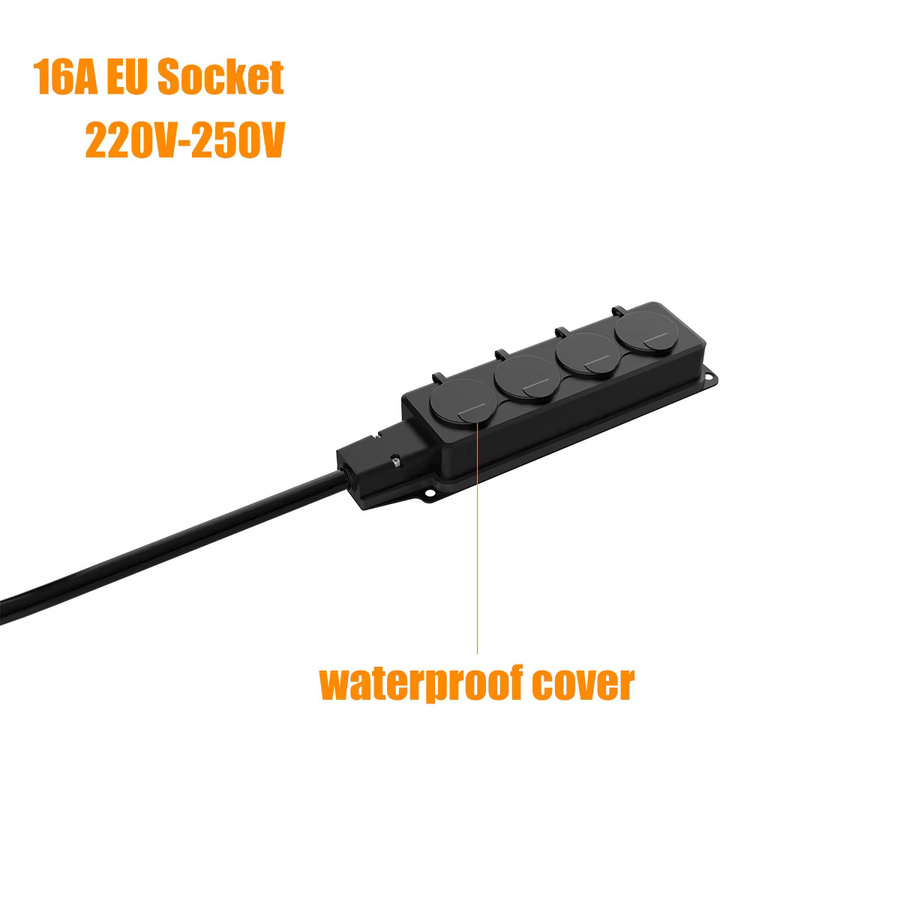 WUFEN V2L Kabel Entladestecker für EV Ladegerät GBT 16A mit EU Adapter in Schwarz - Bild 4
