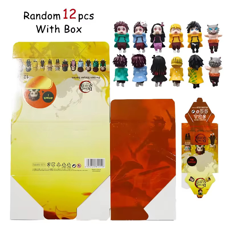 Bandai Demon Slayer Blind Box Set, Anime Cartoon Puppe, Bunt / Mehrfarbig - Bild 4