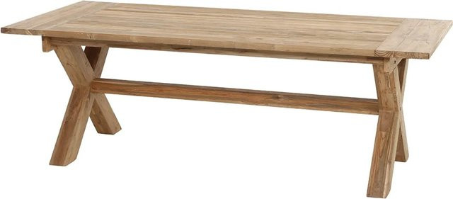 Siena Garden Diningtisch Cardiff aus Teakholz in Beige, B/T/H: 180 x 100 x 76 cm - Bild 1