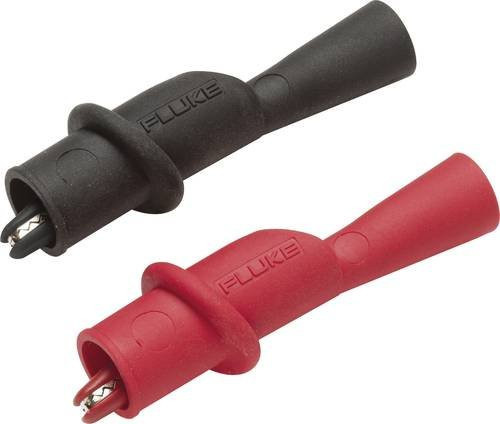 Fluke AC175 Sicherheits-Abgreifklemmen-Set mit 2mm Buchse, CAT IV 600 V und CAT III 1000V, Farben: Rot und Schwarz - Bild 1