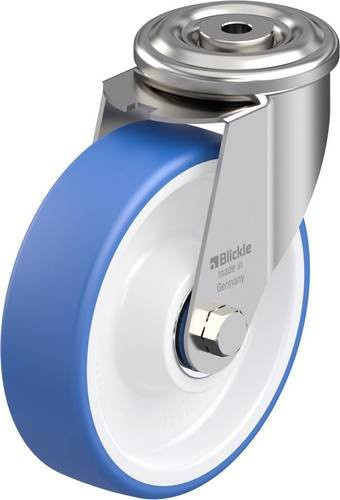 Blickle LEXR-POTHS 160XK Edelstahl-Lenkrolle mit poliertem Edelstahl und Rad-Durchmesser: 16 cm, Tragfähigkeit: 300 kg - Bild 1