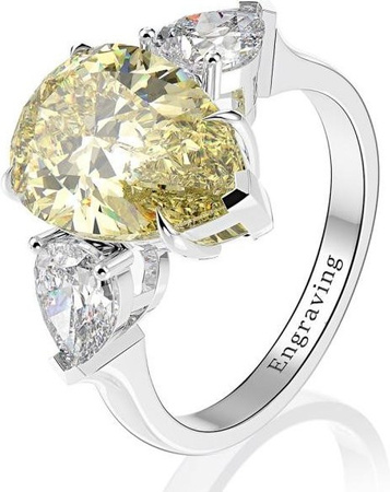 Verlobungsring 925 Sterling Silber, Moissanite, Aquamarin, Damen