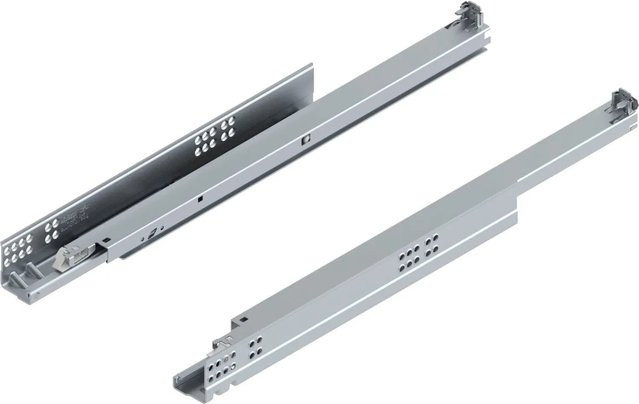 Blum Unterbodenführung Tandem Blumotion plus 560H mit Soft-Close, Länge: 550 mm, Farbe: Silber - Bild 1