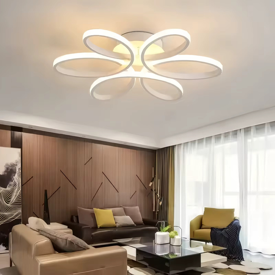 IRALAN LED Deckenleuchte in Gold, dimmbarer Ring-Kronleuchter mit Fernbedienung, 79 W, Durchmesser: 60 cm - Bild 2