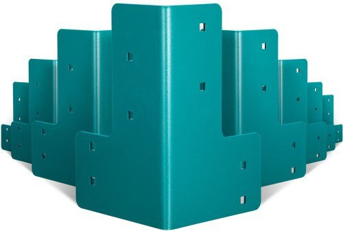 VEVOR Eckverbinder-Set aus Edelstahl, 8-teiliges Set Winkelverbinder für Werkstatttische und Schreibtische, Farbe: Türkis/Grün - Bild 1