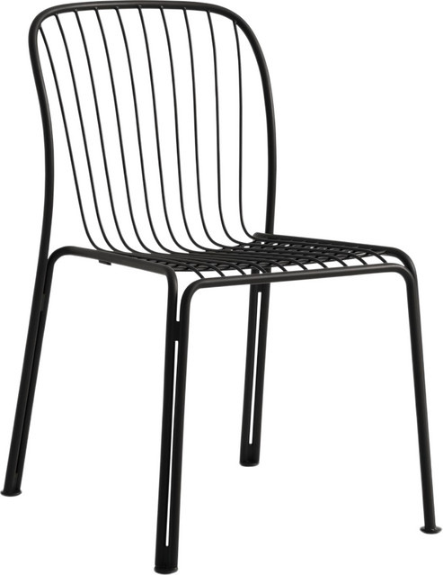 &Tradition Thorvald Outdoor Stuhl Sc94 aus Stahl in Schwarz matt - Bild 1