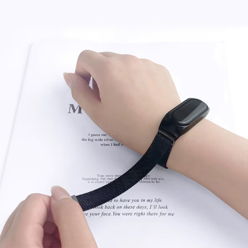 Uhrenarmband Edelstahl, Silber, Unisex, für Xiaomi Mi Band - Bild 2
