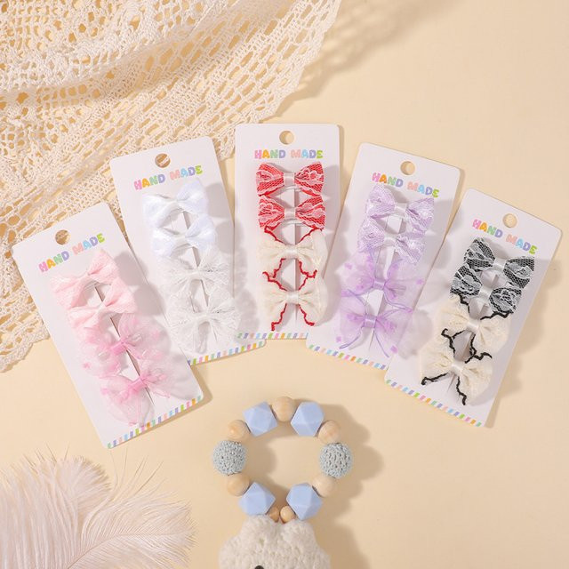BABY BOWS Haar Clips, 4er Set, Bowknot Haarnadeln für Kinder - Bild 1