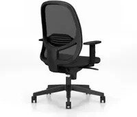 NowyStyl Bürodrehstuhl Eggy in Schwarz mit Armlehnen und Rollen, B/T/H: 44 x 47 x 110 cm - Bild 1