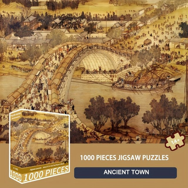 MaxRenard qingmingshanghe-Bild, Puzzle, 1000 Teile, ab 14 Jahre - Bild 1