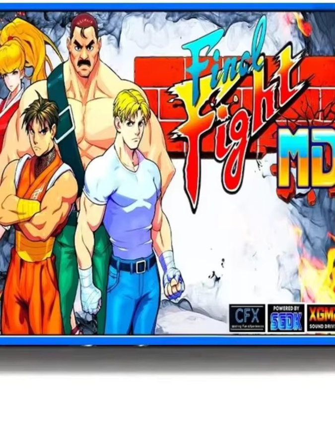 Final Fight MD Patreon Edition v0.89b 16-Bit-Spielkarte für Mega Drive in Multicolor - Bild 6