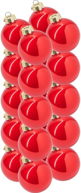 Magic by Inge Weihnachtskugeln aus Glas in Rot, Durchmesser: 6 cm - Bild 1