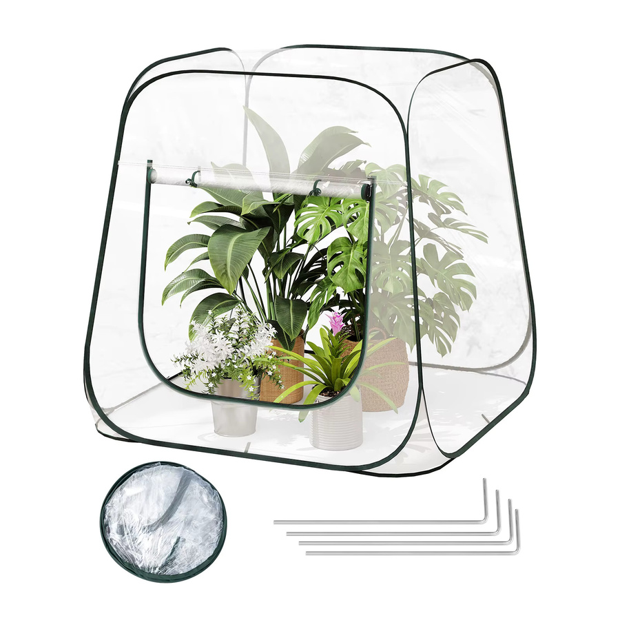 WOLTU Pop-Up-Gewächshaus als transparentes Mini-Gewächshaus-Abdeckungszelt für Frostschutz von Pflanzen und Gemüse im Garten oder Innenbereich - Bild 2