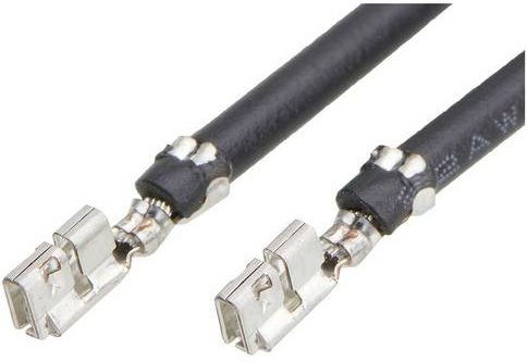 Molex Crimpkontakt mit Litze 219654-1121 in Schwarz und Silber - Bild 1