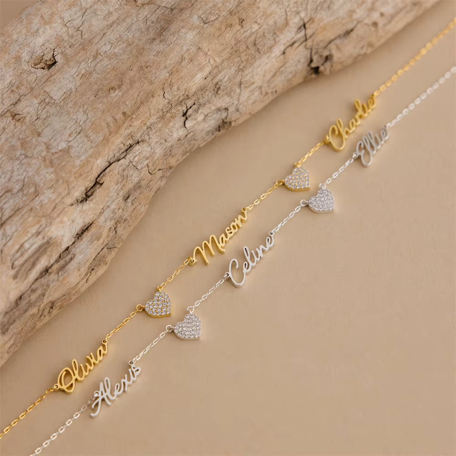 HCyes Halskette, Zirkonia, Gold, Damen, minimalistisch - Bild 1
