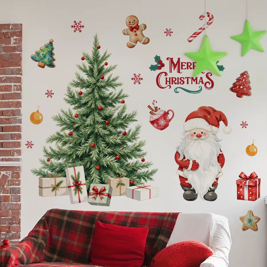 BRUP Weihnachts Wandtattoo aus PVC in Mehrfarbig für deine Heimdekoration - Bild 2