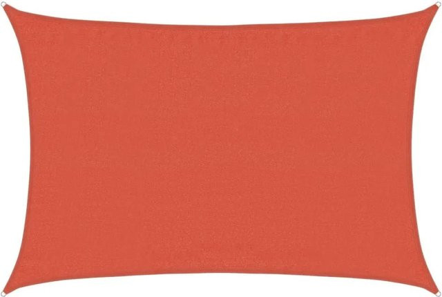 vidaXL Sonnensegel Rechteckig aus HDPE in Terrakottarot, B: 4,5 m, T: 3,5 m - Bild 1