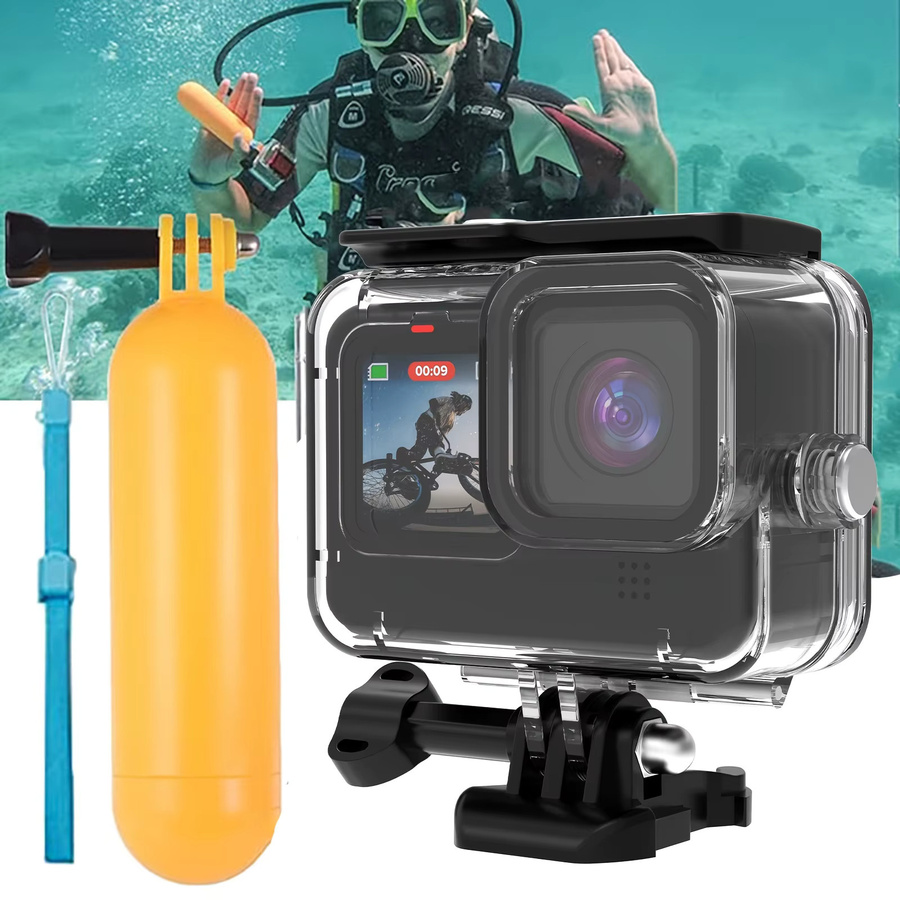 Sheingka Zubehör-Set für GoPro Hero 12, 11, 10 und 9 inklusive schwarzer Tragetasche und wasserdichtem Gehäuse für Action Cameras - Bild 4
