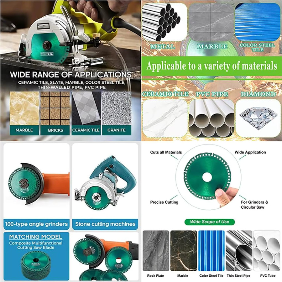NuoDunco Multifunktionales Verbund-Winkelgrinder Sägeblatt zum Schneiden und Löten von Keramik, Fliesen, Marmor und Eisen - Bild 6