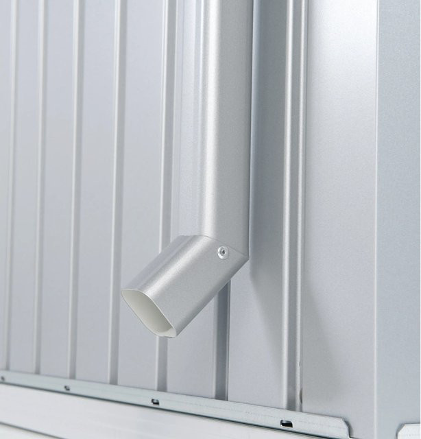 Biohort Regenfallrohr-Set AvantGarde aus Stahlblech in Silber-Metallic, B x H: 3,9 x 182 cm - Bild 1