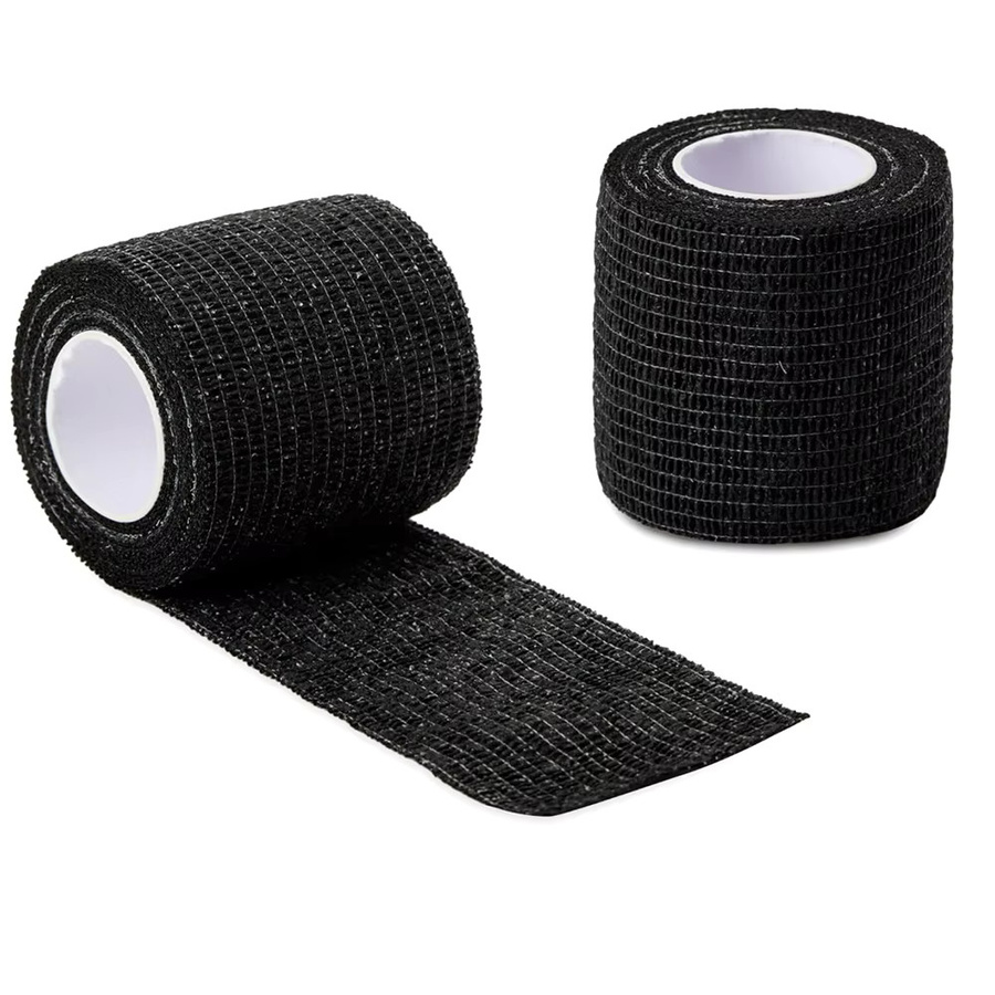 Mona Tattoo Verband Elastische Wrap Bänder, 12 Stück, Schwarz - Bild 2