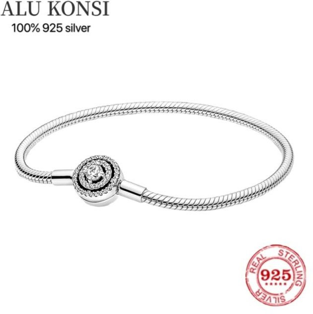 YIRAN Jewelry Armband, 925 Silber, Zirkonia, Damen, 21cm - Bild 1