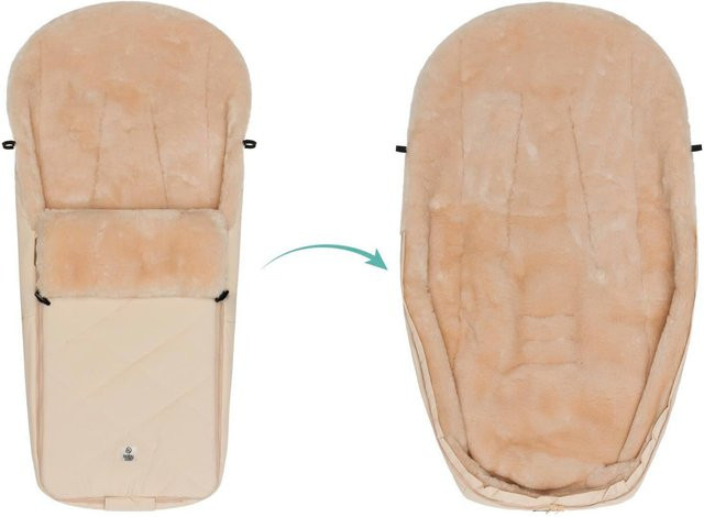 Babycab Winterfußsack Vega in Natur Beige und Braun - Bild 1