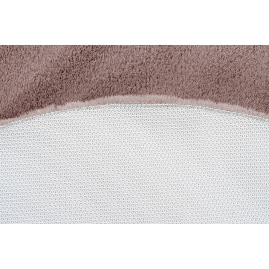 Kayoom Hochflorteppich Badematte Rabbit in Rosa, Rund, Durchmesser: 100 cm - Bild 2