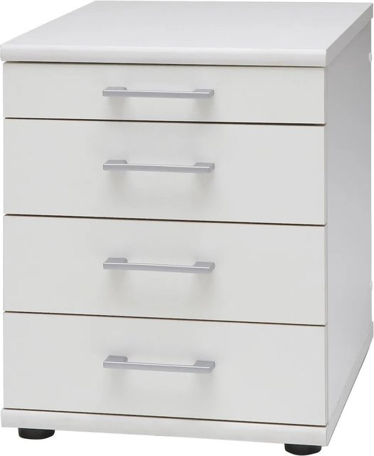 PROREGAL Standcontainer Tiger mit 4 Schubladen in Weiß, H x B x T: 52 x 42 x 50 cm - Bild 1