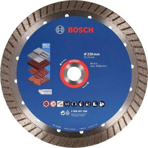 Bosch EXPERT MultiMaterial Diamanttrennscheibe Universal, Durchmesser: 230 mm, Bohrung: 22,23 mm, Dicke: 2,4 mm - Bild 1
