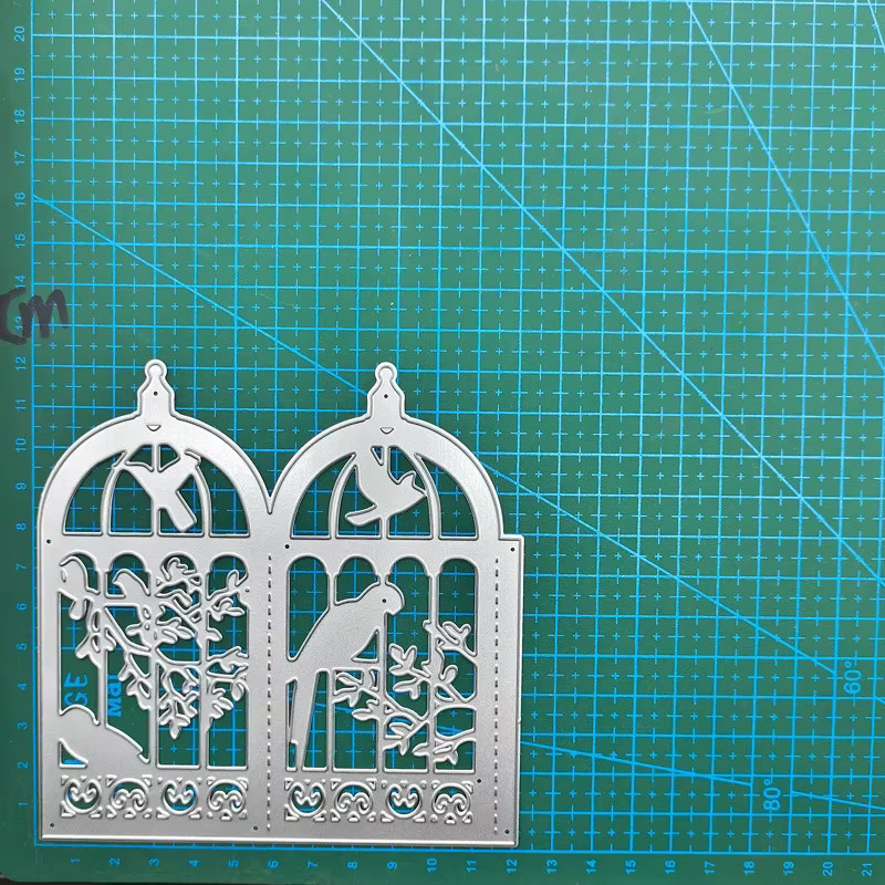 Metall Schneidestempel Vogel Laterne Schablone für Scrapbooking und DIY Bastelarbeiten - Bild 2