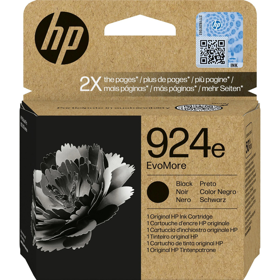 HP Tintenpatrone Schwarz Nr. 924e (4K0V0NE) für OfficeJet Pro Inkjet-Drucker - Bild 1