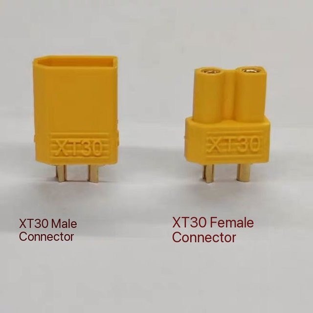 BANGSHE XT30 Hochstrom-Stecker und -Buchse Set für Lithium-Batterien und Modellflugzeuge - Bild 1