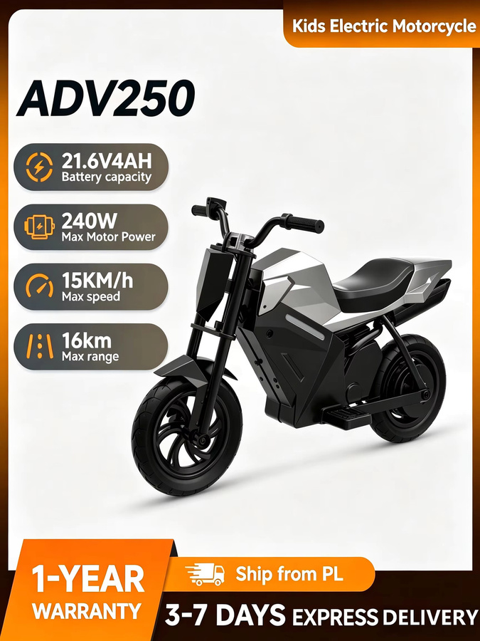 TODIMART ADV250 Kinder-Elektromotorrad, elektrisches Dirtbike, ab 6 Jahre - Bild 8