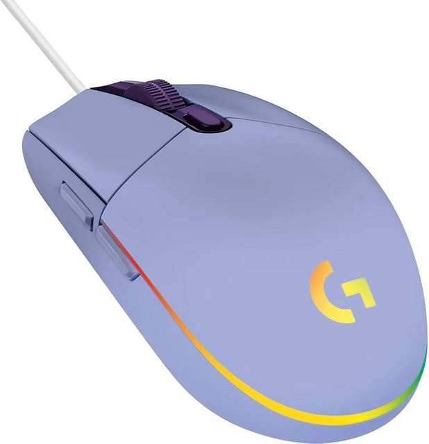 Logitech G102 Gaming- und Esports-Maus kabelgebunden mit RGB-Lichteffekt in Violett - Bild 1