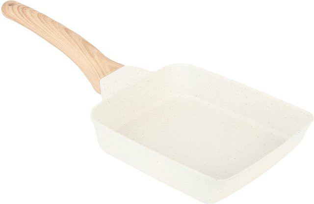 mfySpace Tamagoyaki Omelettpfanne mit medizinischer Steinbeschichtung in Weiß - Bild 1