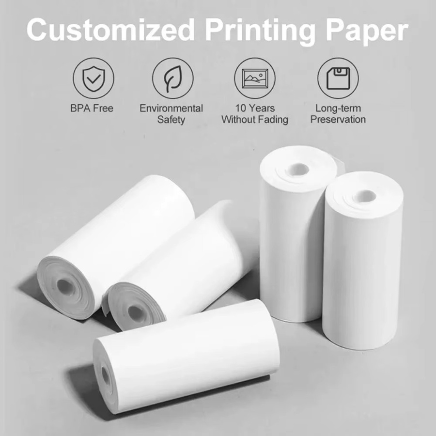 PeriPage Thermopapier Rollen in Weiß für Kinderkameras und Sofortdrucker, 30 Rollen, B: 57 mm, H: 25 mm - Bild 2