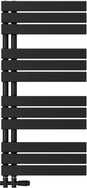 Emke Badheizkörper Handtuchwärmer Schwarz B: 50 cm, H: 100 cm, 529W - Bild 1