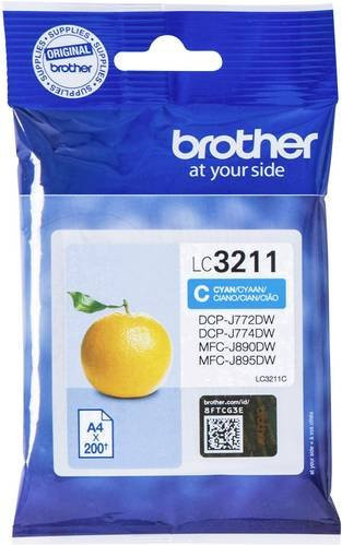 Original Brother Tintenpatrone LC-3211C Cyan für Inkjet-Drucker - Bild 1