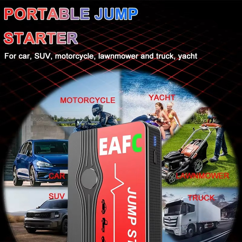EAFC Auto-Starthilfe Powerbank 12V 1000A Notfall-Booster mit Beleuchtung - Bild 2