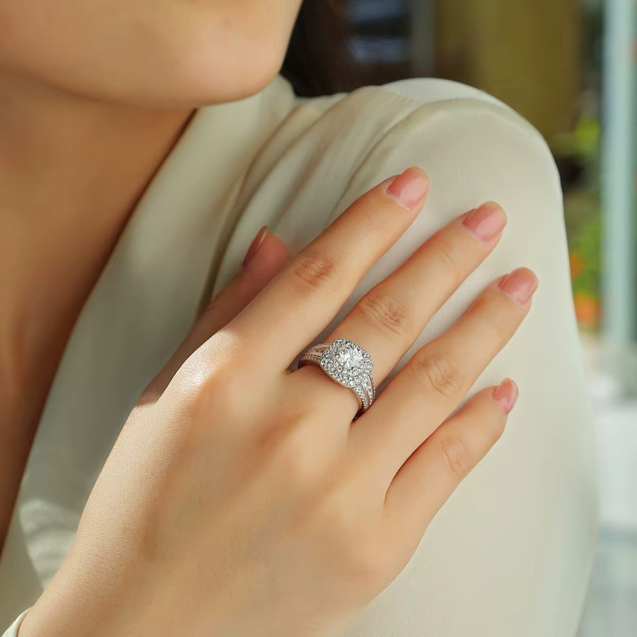 SAY Ring 925 Silber, Regenbogen-Zirkonia, Damen - Bild 2