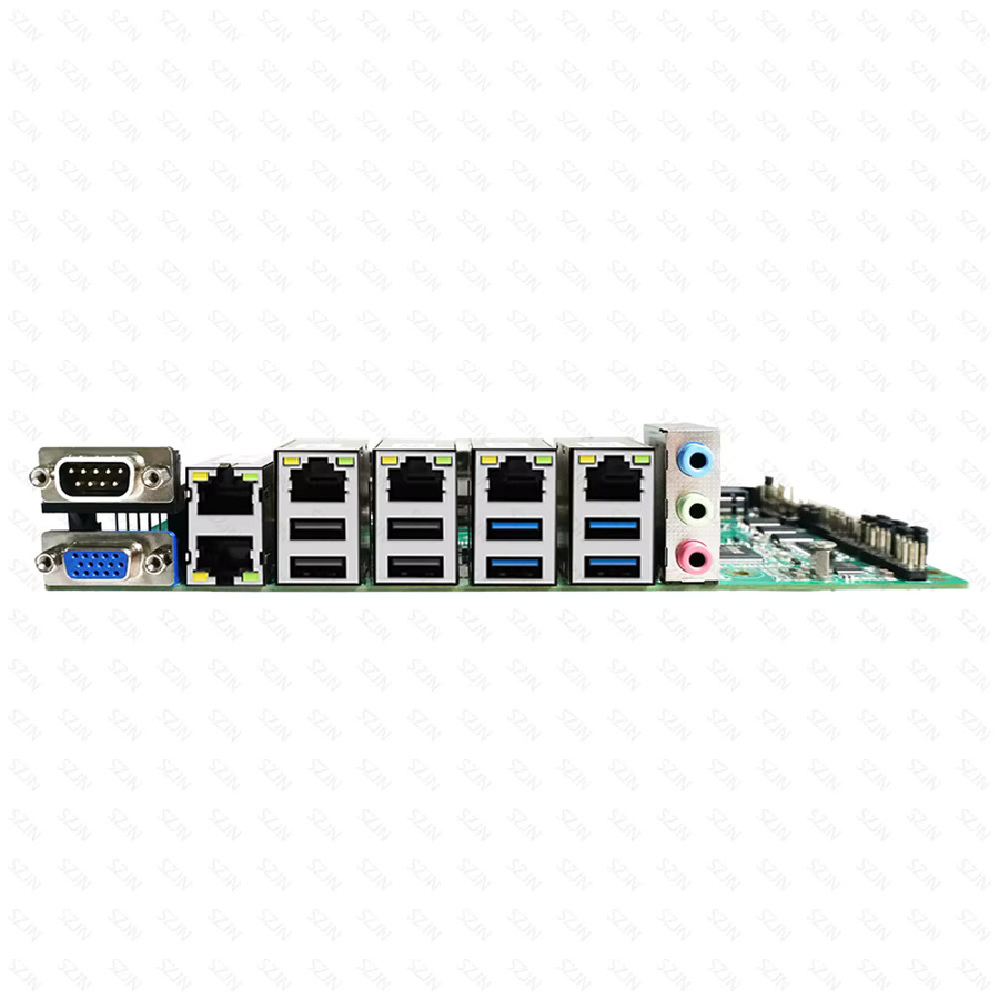 SZJN C612 Motherboard für AIO NAS Router und Server mit 6x 2,5 GbE I226, 10x SATA, 2x M.2 NVMe Unterstützung, RAID und ECC RAM Support in Grün - Bild 3
