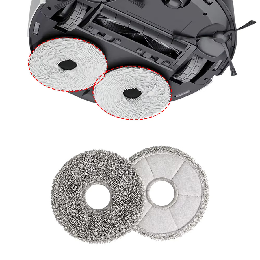 Ecovacs Ersatz Wischtuch in Grau für X1 X2 X5 T10 T20 T30 Pro Omni T30 MAX T30S T50 Pro Omni N30 Pro N30 Omni N50 Saugroboter - Bild 4