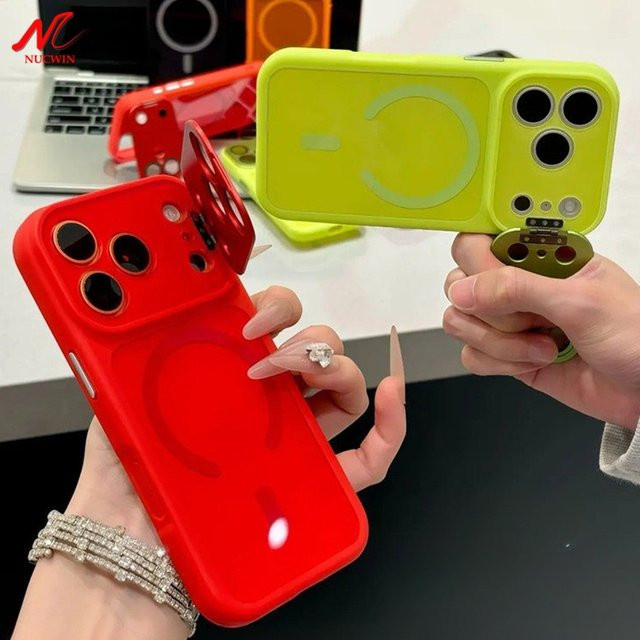 NUCWIN Magnetischer Metall-Kamerahalter für MagSafe iPhone Hüllen, Farbe: Grau - Bild 1