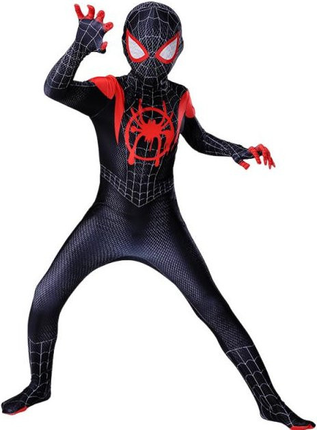 Spiderman Superhelden Kostüm Overall, Jumpsuit, Schwarz, ab 4 Jahren - Bild 1